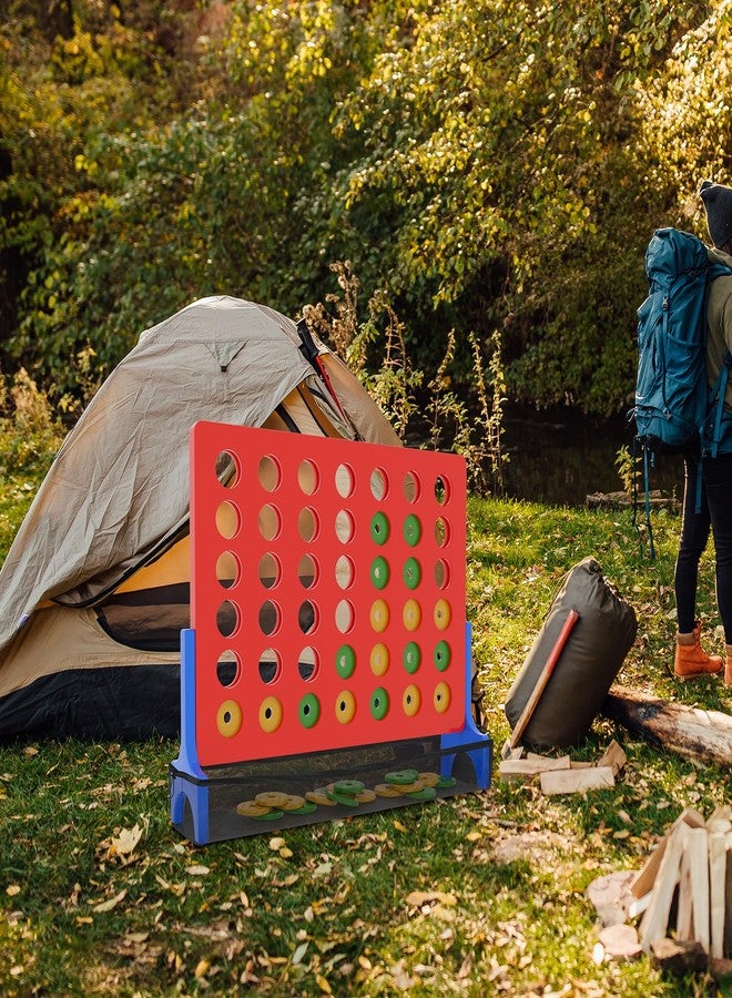 Homakover Mesh Net Only for 4 in a Row Connect Game, Mesh Bag Pocket with Adjustable Straps to Catch Falling Rings, 4-to-Score Game Jumbo Rings Holder, No Need to Pick Scattered Coins, Board Game Accessories - Image 5