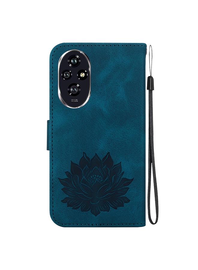 erorex Case For Honor 200 Lotus Embossed Leather Phone Case  - Image 3