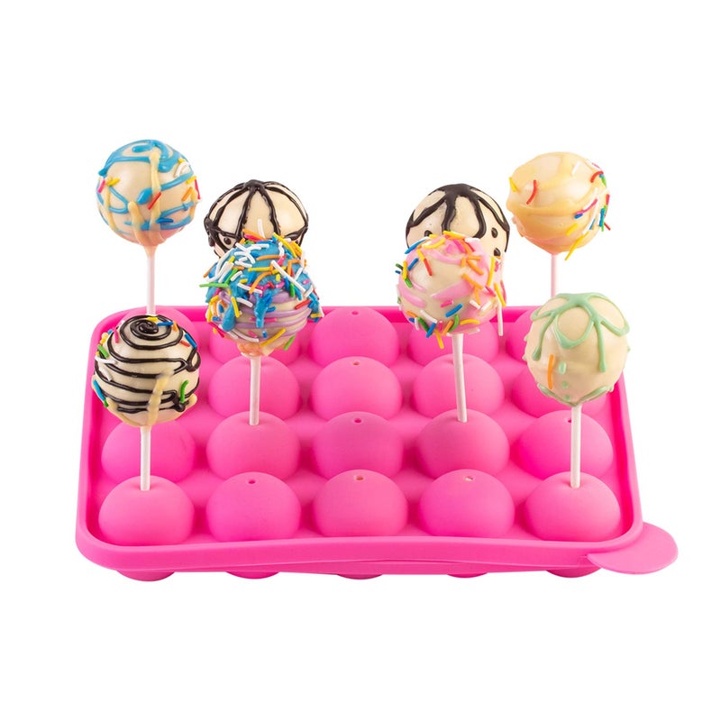 NICE KITCHEN Cake Pop Maker Kit with 2 Silicone Mold Sets with 3 Tier Cake Stand, Chocolate Candy Melts Pot, Silicone Cupcake Molds, Paper Lollipop Sticks, Decorating Pen with 4 Piping Tips, Bag and Twist Ties - Image 5