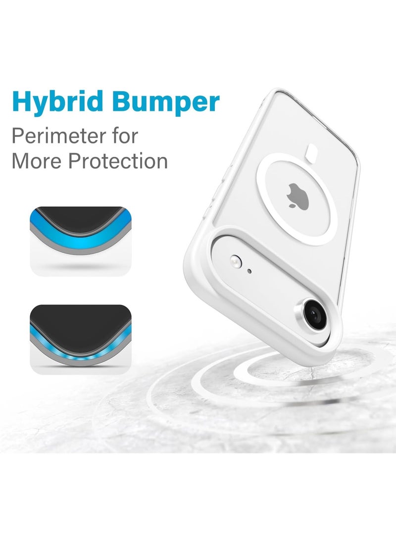 ACLIX Clear Magnetic Case for iPhone 17 Air MagSafe, Translucent Back Shockproof Phone Cover, (White) - Image 5