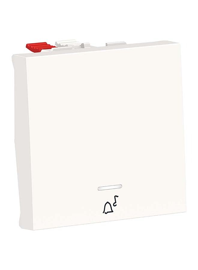 Schneider Electric Push-Button, New Unica, Mechanism, + No Push-Button, 10A, 2 Modules, Screwless Terminals, Ip4X, White - Image 2