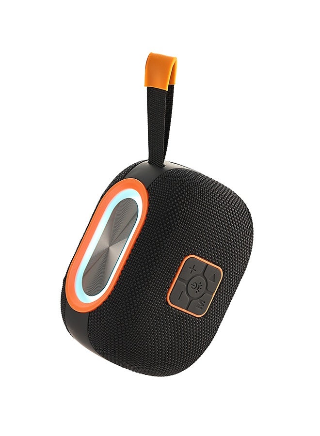 LAWAZIM Waterproof Bluetooth Speaker-5W - Black Color - Portable Wireless Speaker with Dual-Sided Sound, TF/USB/FM/AUX Playback, and USB Charging -Ideal for Travel, Outdoor Use, and Home Entertainment - Image 3