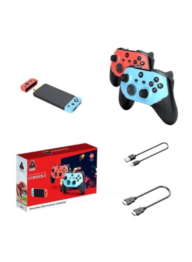 M66 64G 4K Wireless Game Stick with 20,000+ Retro Games & Dual RGB Controllers - Image 1