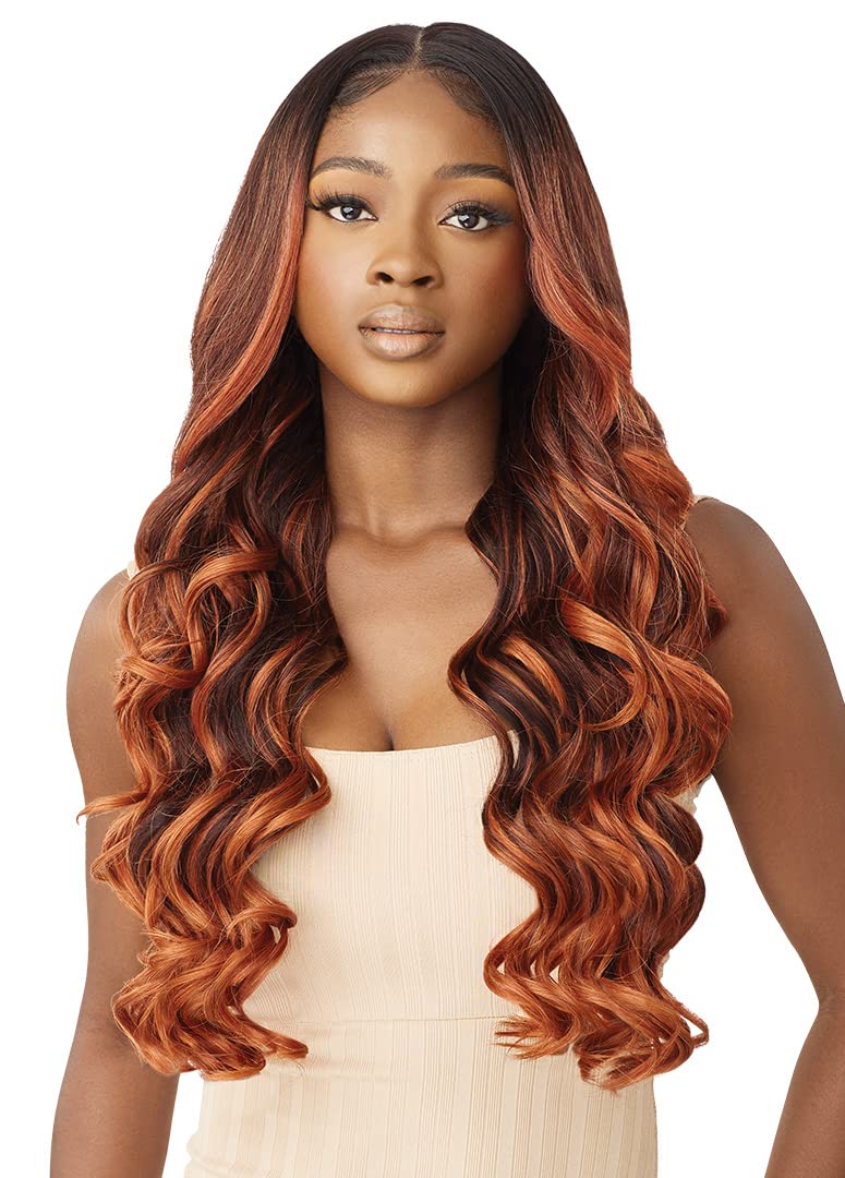 Outre Synthetic Perfect Hairline HD Lace Front Wig  AURABEL Color1 Jet Black