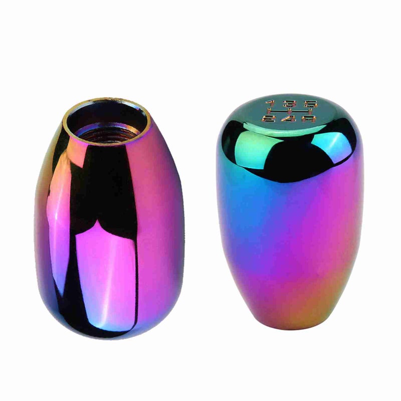 Car 5 Speed Manual Gear Shift Knob Shifter Lever Stick with 3 Adapters 8/10/12mm (Titanium) - Image 1