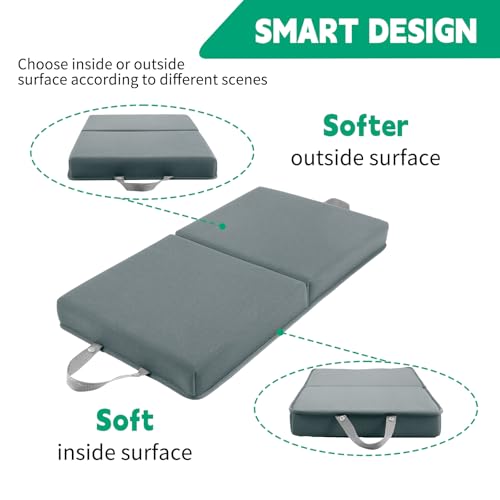OFiSEXPT Memory Foam Knee Pads, Garden Kneeling Pads for Men Women, Foam Knee Cushions for Gardening, Bathing, Yoga(Gray) - Image 5