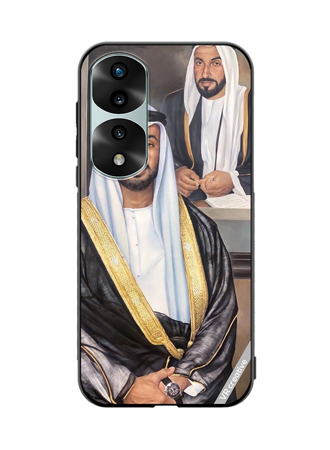 VR CREATIVE Protective Case Cover For Honor 70 Pro plus Sheikh Mohamed Bin Zayed Al Nahyan And Sheikh Zayed Bin Sultan Al Nahyan Design Multicolour - Image 1