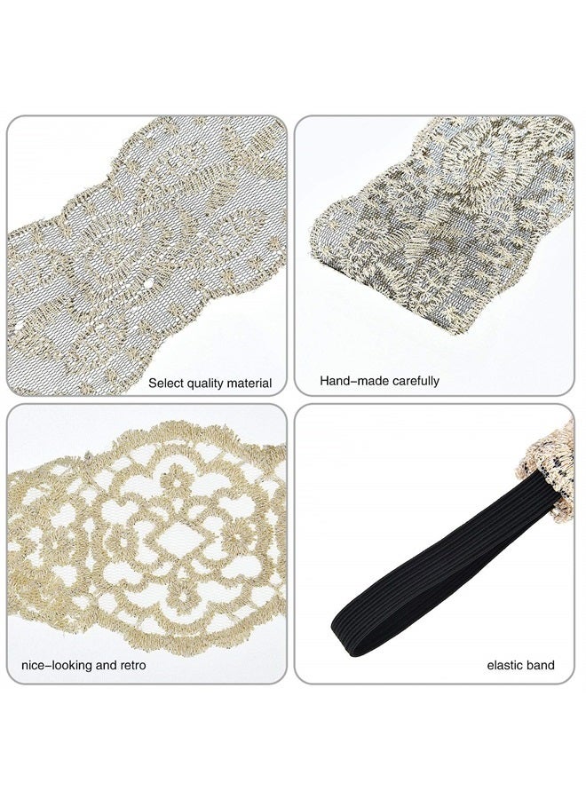 Gejoy 7 Pieces Lace Headbands Women Girls Stretch Headband Elegant Wide Headwrap Hair Turban Accessories - Image 5
