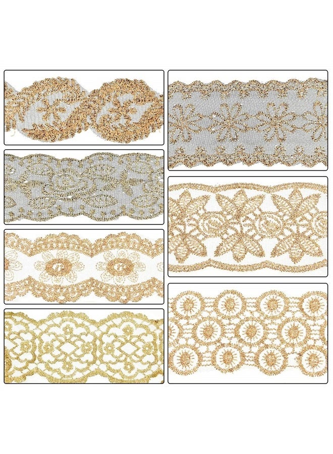 Gejoy 7 Pieces Lace Headbands Women Girls Stretch Headband Elegant Wide Headwrap Hair Turban Accessories - Image 3