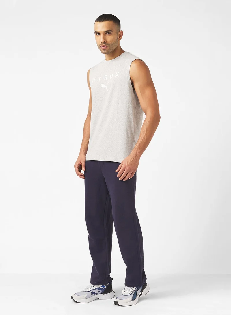 Puma light gray heather Hyrox Cutoff Tank for Men | Best Price UAE