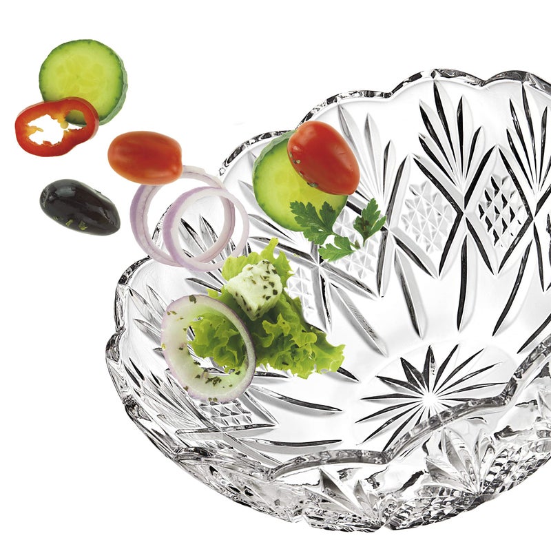 Godinger 8.5" Serving Bowl, Salad Bowl - Dublin Collection, Giftable Packaging - Image 1
