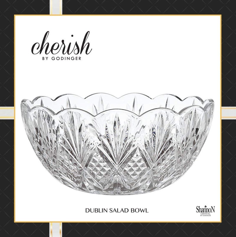 Godinger 8.5" Serving Bowl, Salad Bowl - Dublin Collection, Giftable Packaging - Image 4