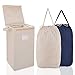 MCleanPin MCleanPin Laundry Hamper with Lid and 2 Removable Liners, Collapsible Dirty Clothes Hamper with 2 Handles, Foldable  - Image 2