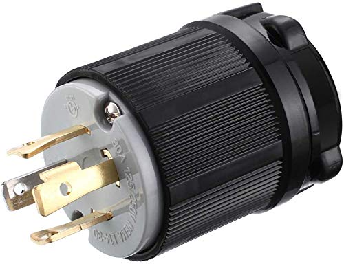 Miady NEMA L14-30P Generator Plug, 30 Amp 4-Prong Industrial Grade Locking Male Plug Up to 7,500W, Grounding Type/UL listed - Image 1