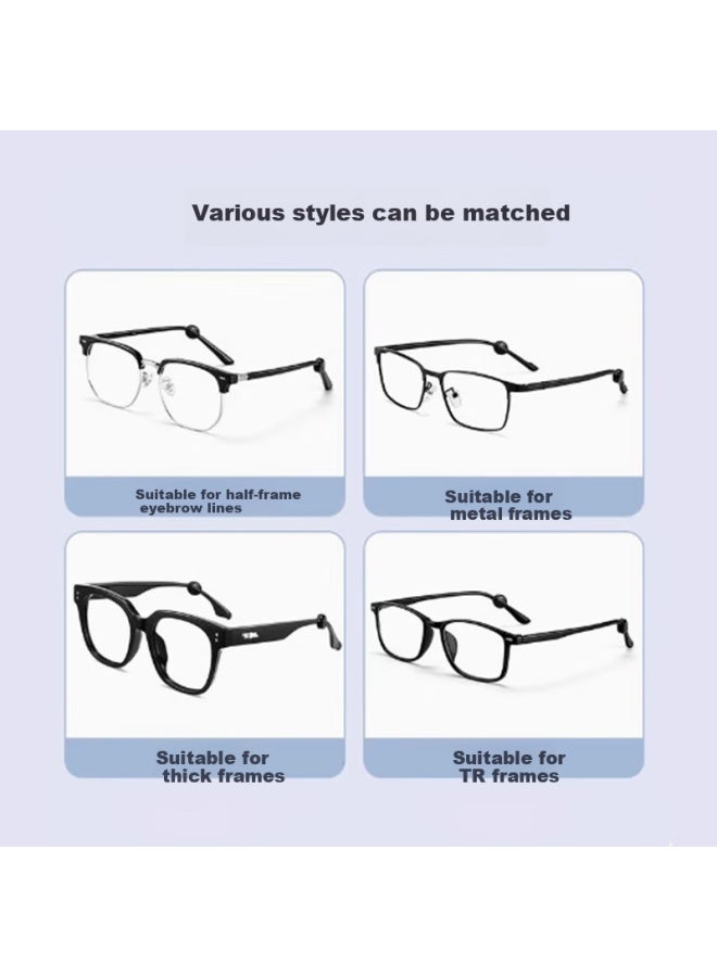 FESETE Fesete Glasses Anti-slip Silicone Ear Hooks Anti-slip Rings For Glasses Anti-fall Anti-slip Artifact  - Image 2
