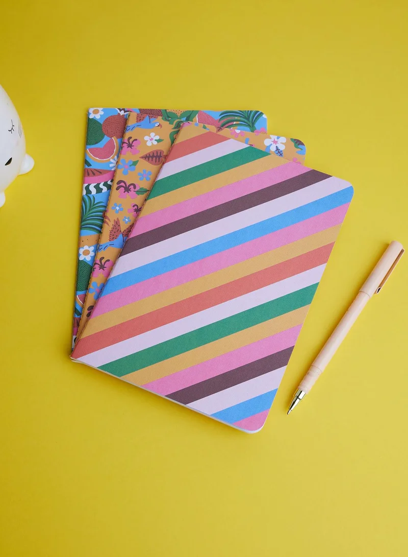 ban.do Multicolour Printed Notebooks With Pen