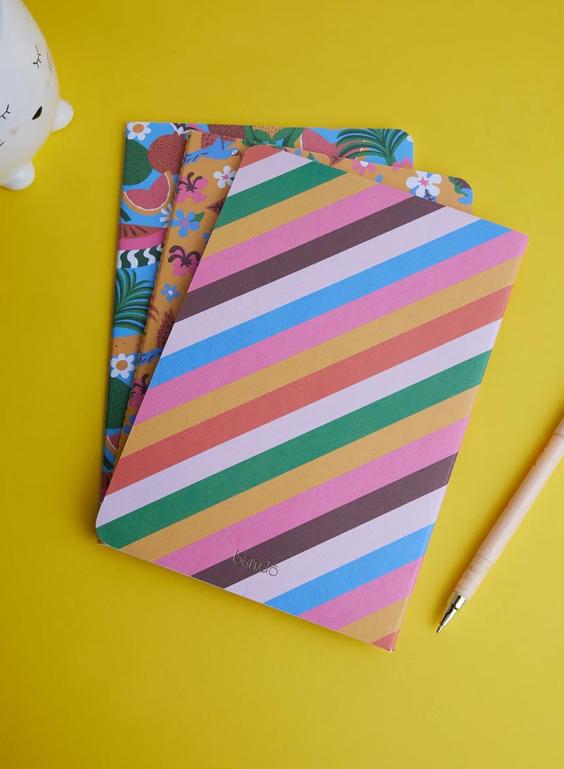 ban.do Multicolour Printed Notebooks With Pen