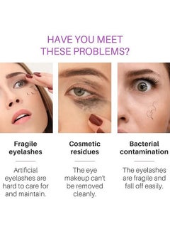 SAUVASINE Eye Lash Shampoo 50ML - Remove Makeup Residue And Mascara - Gentle Deep Cleansing And No Irritating Or Burning For Eyelash Extension Foam - Perfect For Salon Use And Home Care  - Image 3