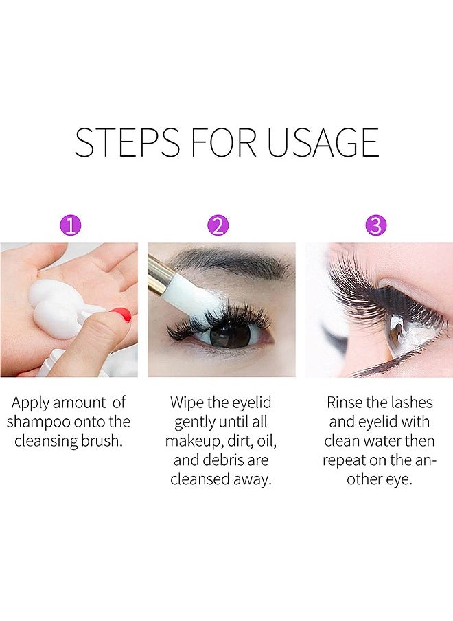SAUVASINE - Eye Lash Shampoo 50ML - Remove Makeup Residue And Mascara - Gentle Deep Cleansing And No Irritating Or Burning For Eyelash Extension Foam - Perfect For Salon Use And Home Care - Image 1