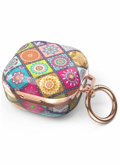 Y&D Earphone Protective Cover, for Samsung Galaxy Buds 2 Pro Case / Live Stylish Hard TPU Shockproof Cover Women Girls (Boho, with Keychain  - Image 1