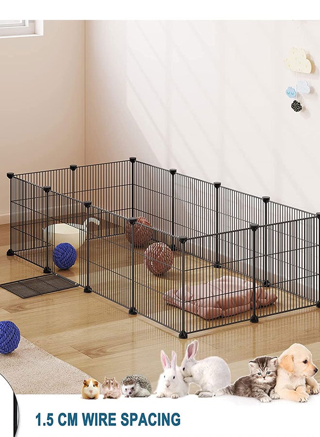 Generic Cat Cages Indoor Large，DIY Cat Kennel Indoor Detachable Metal Wire Crate Playpen Enclosures Large Exercise Place for 1-3 Cats, Rabbit,Ferret,Small Animals  - Image 1