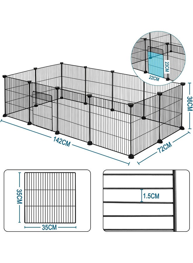 Generic Cat Cages Indoor Large，DIY Cat Kennel Indoor Detachable Metal Wire Crate Playpen Enclosures Large Exercise Place for 1-3 Cats, Rabbit,Ferret,Small Animals  - Image 3