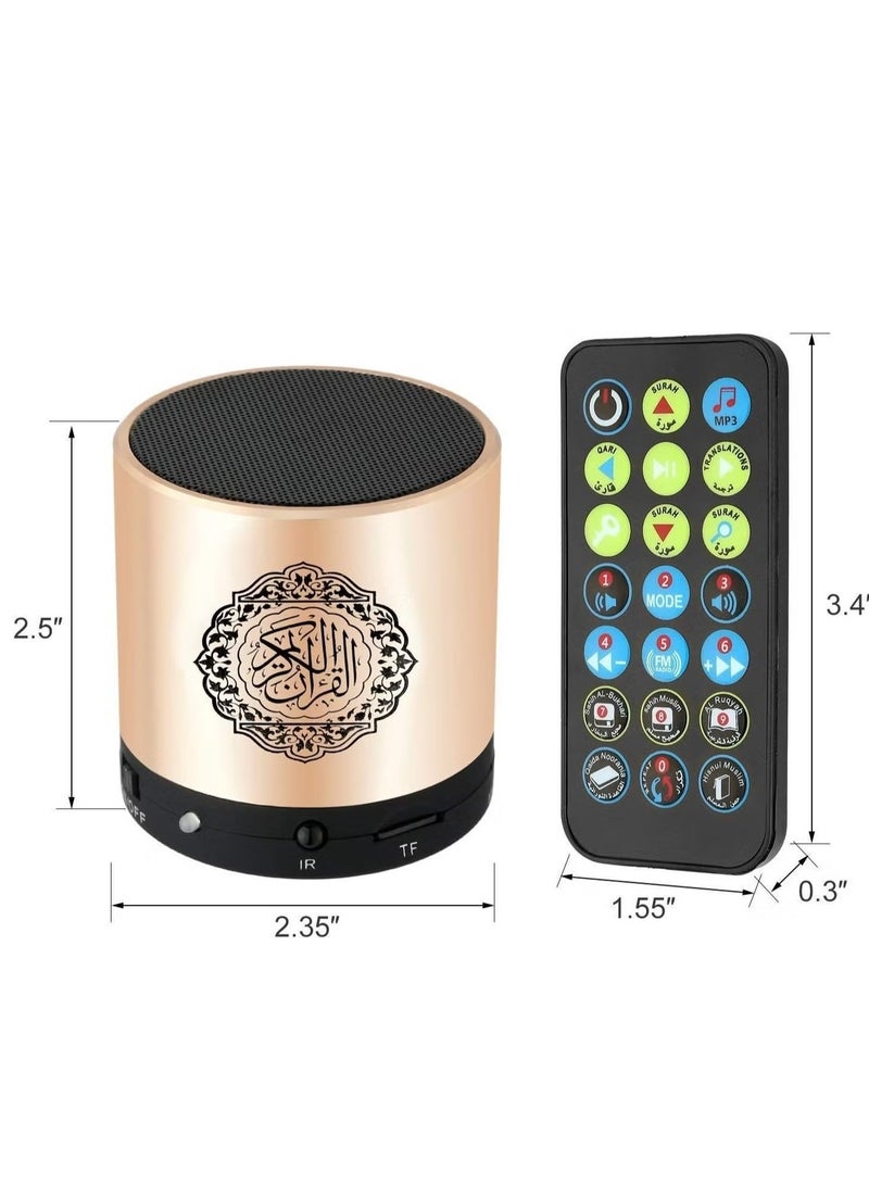Remote Control Portable Quran Speaker – 8GB MP3 Player, TF & Micro SD Card Support, FM Radio, USB Rechargeable, Quran Translator - Image 2