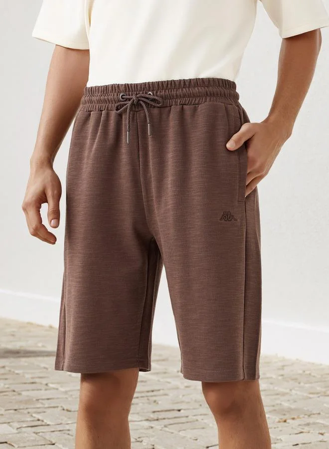 Kappa Logo Embroidered Shorts with Pockets
