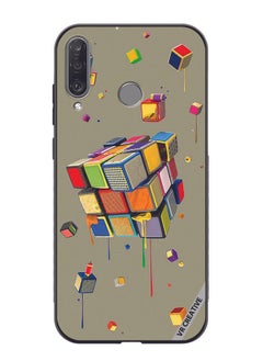 Protective Case Cover For Huawei P30 Lite Cubes Design Multicolour