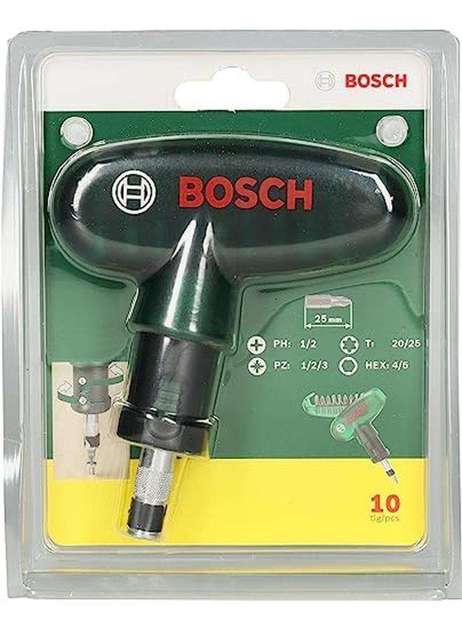 BOSCH Pocket Screwdriver Bit Set 10 Pieces Ideally Equipped To Handle Virtually Any Task - Image 2