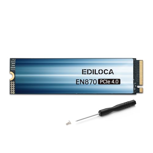 Ediloca 4TB SSD NVMe M.2 2280 PCIe Gen4 x4 Internal Solid State Drive - Up to 7300MB/s, 4TB SSD PS5 Dynamic SLC Cache, PS5 Compatible for Gaming PC Laptop(EN870) - Image 1