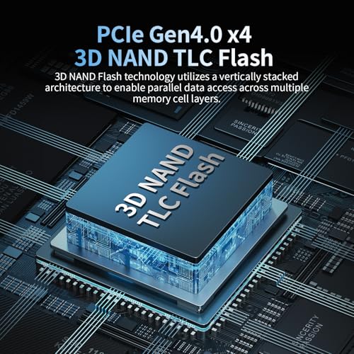 Ediloca 4TB SSD NVMe M.2 2280 PCIe Gen4 x4 Internal Solid State Drive - Up to 7300MB/s, 4TB SSD PS5 Dynamic SLC Cache, PS5 Compatible for Gaming PC Laptop(EN870) - Image 3