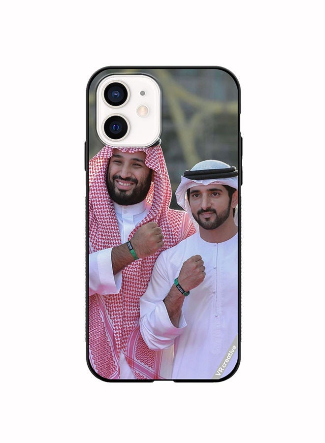 VR CREATIVE Protective Case Cover For Apple iPhone 12 mini Mohammed Bin Salman And Sheikh Hamdan Bin Mohammed Bin Rashid Al Maktoum Design Multicolour - Image 1