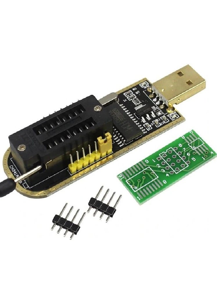 SPI 25 SPI Series 24 EEPROM CH341A BIOS Writer Routing LCD Flash USB Programmer for Desktops, Laptops, Tablets, Smartphones (Windows, macOS, Linux) - CH341A - Image 1