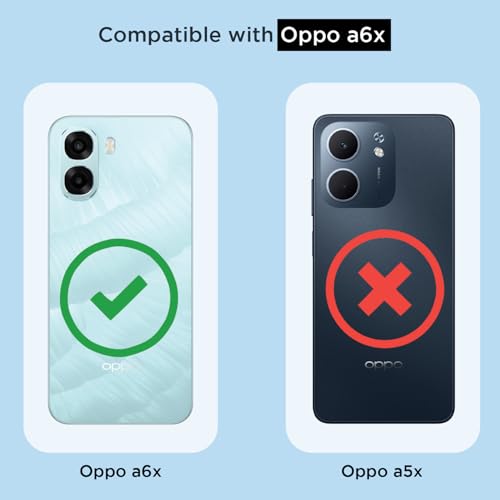 Pikkme Back Cover for Oppo A6X 5G Mag-Safe Shockproof PC + TPU Protective Case Magnetic Support Bumper Case (Transparent Mag-Safe) - Image 4