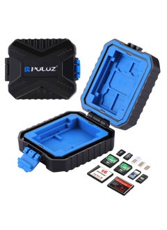 BURAQ PULUZ 11 in 1 Memory Card Case for 3SIM + 2XQD + 2CF + 2TF + 2SD Card  - Image 1