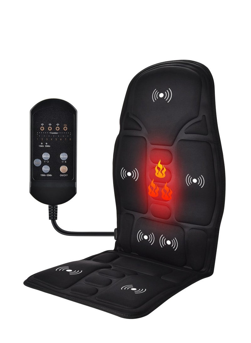 Loquat Car Home Seat Massager, Chair Massage Pad Vibration Back Massager, Relieve Stress and Fatigue on Back, Shoulders and Thighs - Image 1