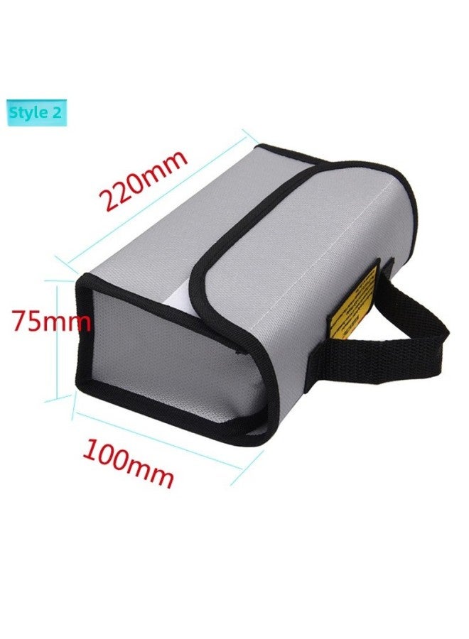 Direct Lithium Battery Explosion-proof Bag Portable Model Lithium Battery Explosion-proof Bag LIP Glass Fiber Damping-Color:240*65*185MM 159G  - Image 3
