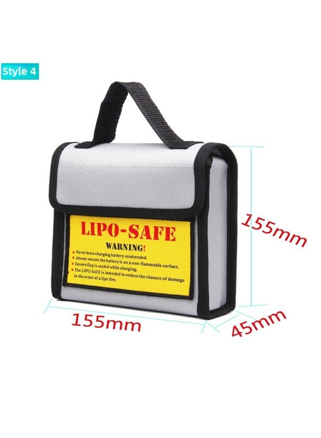 Direct Lithium Battery Explosion-proof Bag Portable Model Lithium Battery Explosion-proof Bag LIP Glass Fiber Damping-Color:240*65*185MM 159G  - Image 5
