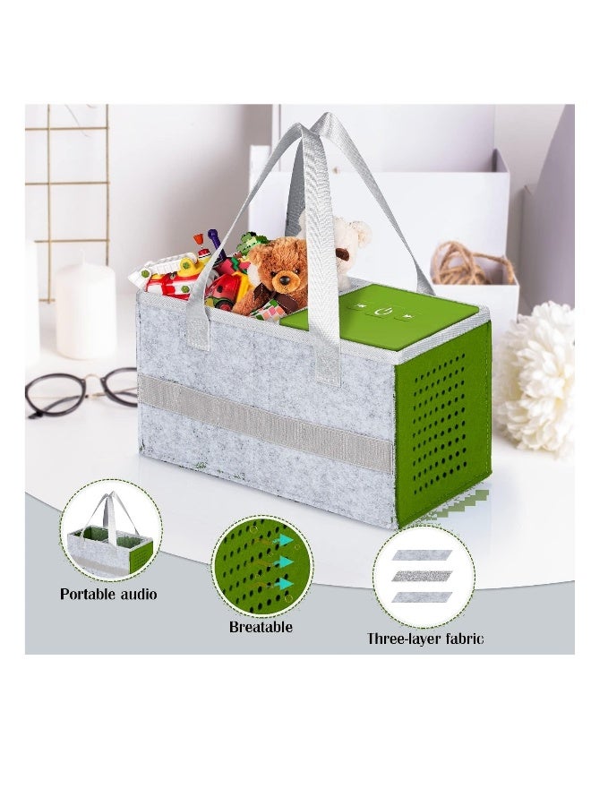 Case for Toniebox Starter Set, Bag for Tonies Box Kids Hard Case with Handle, Portable Travel Case for Toniebox Starter Set, Portable Carrying Case for Toniebox, Compatible with Tonies Figure, Green  - Image 3