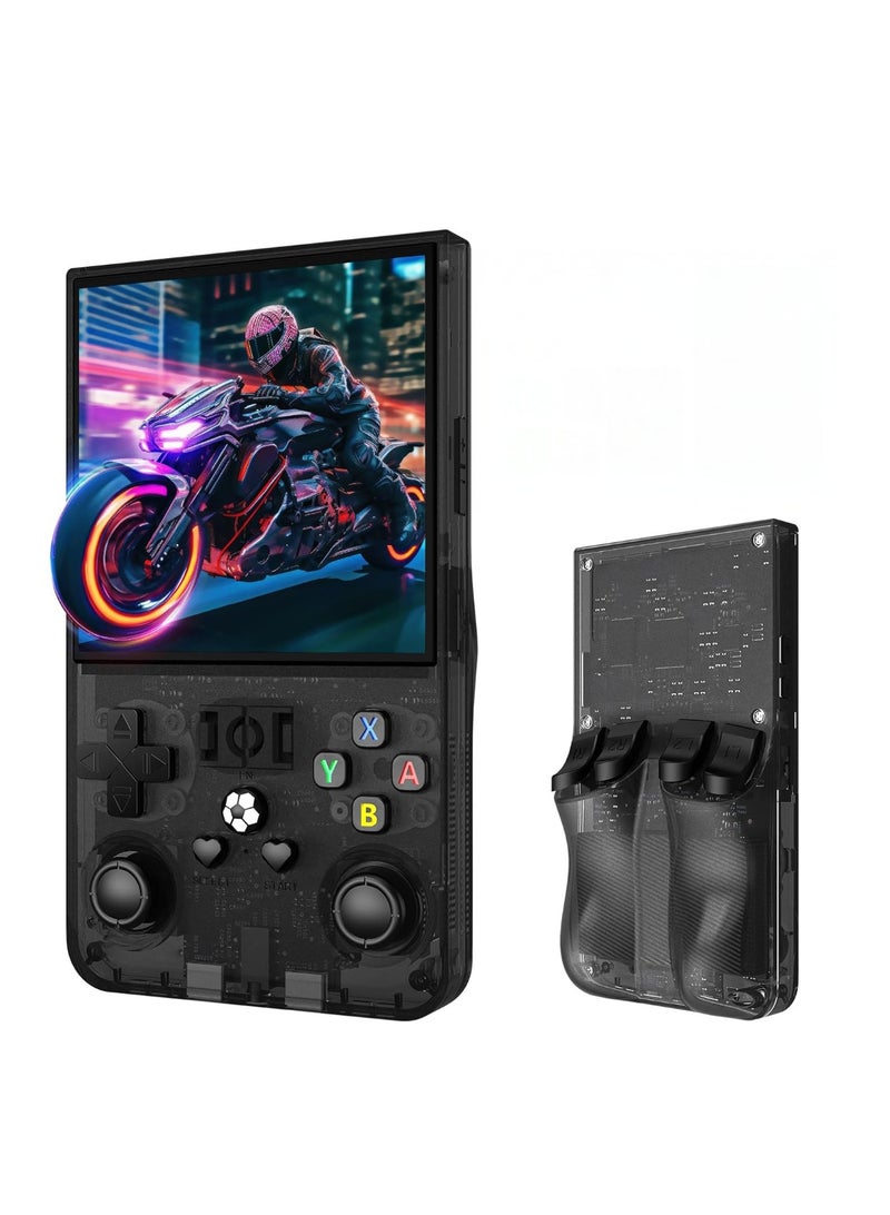 BEYTOR 2025 New R36MAX Retro Handheld Game Console – 4.0 Inch IPS Display Portable Gaming Console with 64GB Built-In Memory, Linux System, 4000mAh Battery, Classic Mini Arcade Emulator Player, Black - Image 1