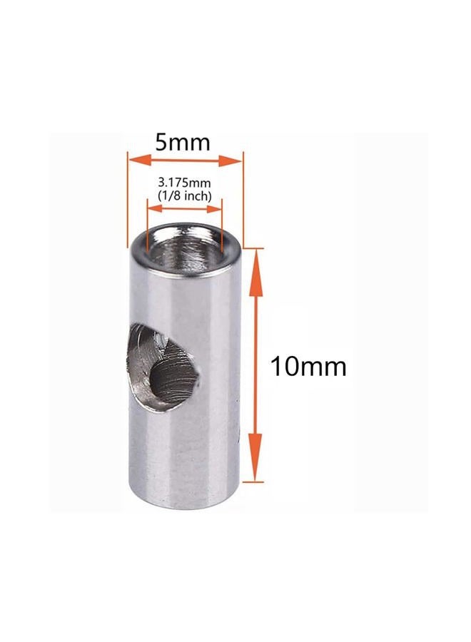 KingVal Replacement 3PCS Metal RC Motor Shaft Pinion Gear Reducer Sleeve Adapter Coupler Convert Apertures 5mm to 3.175mm (1/8 inch) Compatible with 550 540 3650 Series RC Motors - Image 2