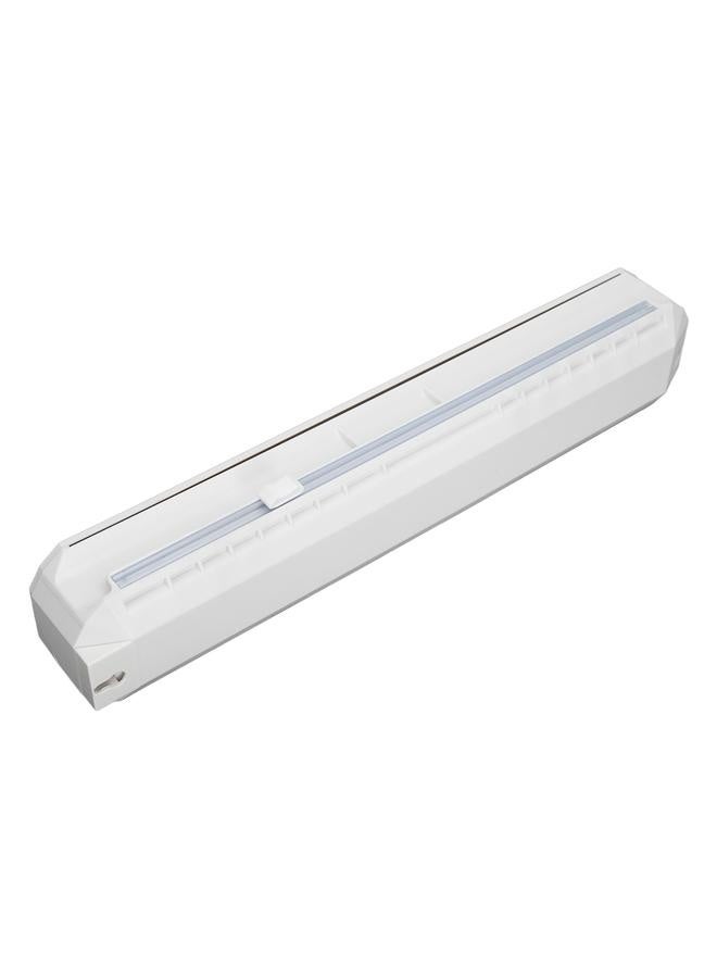 NIBEMINENT Plastic Wrap Dispenser with Slide Cutter Smooth Cutting Adjustable Reusable Cling Film Dispenser for Tin Foil M 38.5x7.5cm  - Image 4