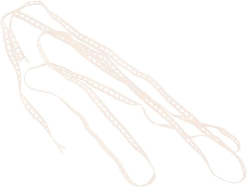 Lace Ribbon Cotton Thread, 20 Yards Hollow Design, 1cm Width - Clear Pattern, Soft Touch, Ideal for DIY Clothing Decoration and Scrapbooking - Image 1