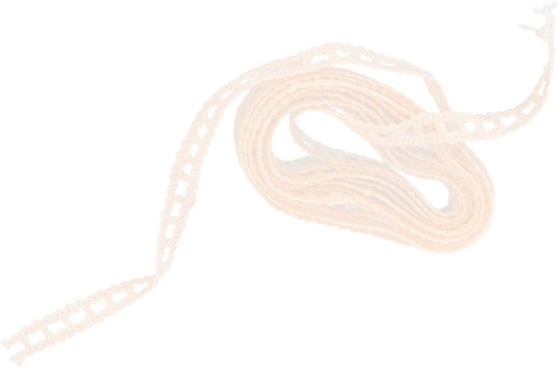 Lace Ribbon Cotton Thread, 20 Yards Hollow Design, 1cm Width - Clear Pattern, Soft Touch, Ideal for DIY Clothing Decoration and Scrapbooking - Image 3