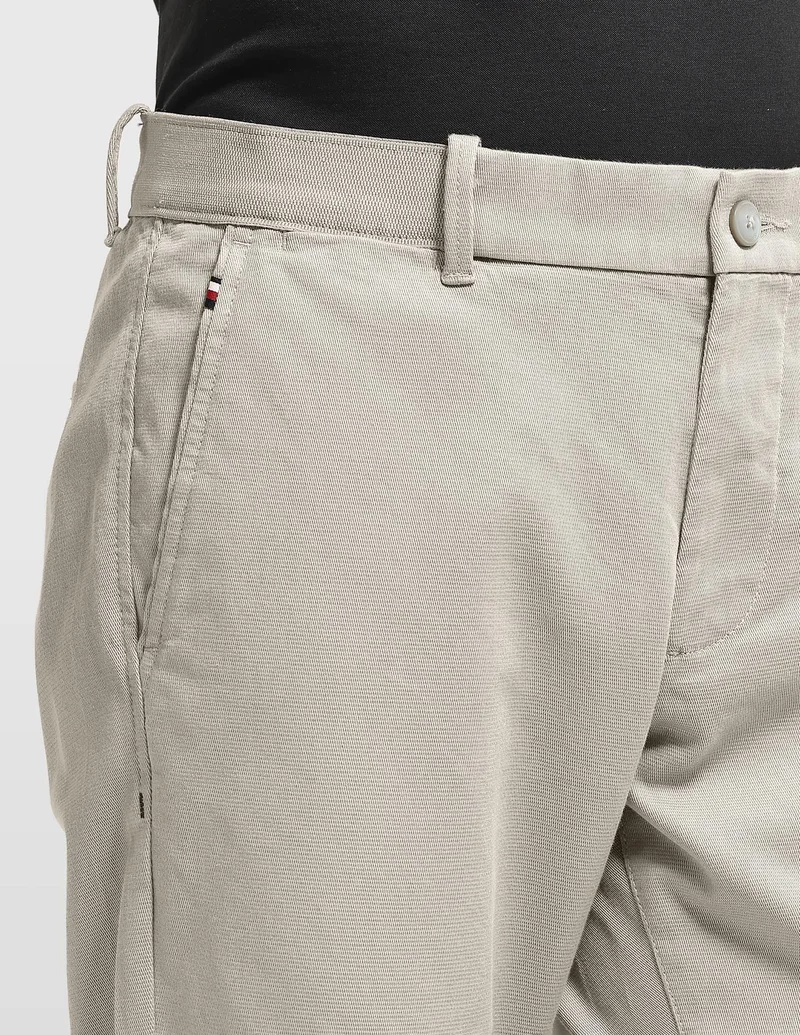 Arrow Light Khaki Bronson Slim Fit Auto Flex Plus Trousers for Men | Best Price UAE