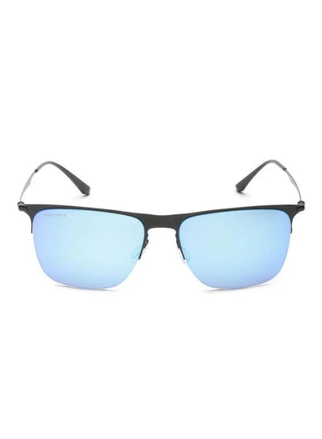 fastrack Black Rectangle Men Sunglasses (M145BU3|56)