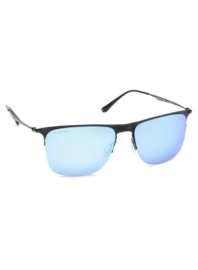 fastrack Black Rectangle Men Sunglasses (M145BU3|56)
