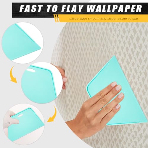 WRAPXPERT WRAPXERPT Wallpaper Smoothing Tool,Wallpaper Tool Kit for Peel and Stick Wallpaper Hanging,Vinyl Backsplash Tile,Bathroom,Window Film - Image 3
