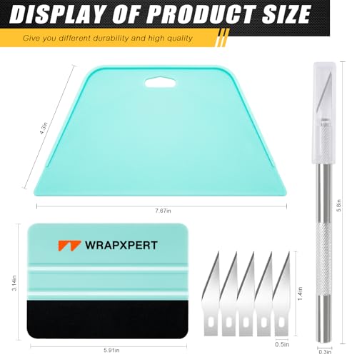WRAPXPERT WRAPXERPT Wallpaper Smoothing Tool,Wallpaper Tool Kit for Peel and Stick Wallpaper Hanging,Vinyl Backsplash Tile,Bathroom,Window Film - Image 2